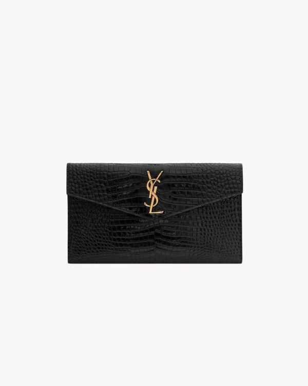 YSL Saint Laurent Uptown Croc crna