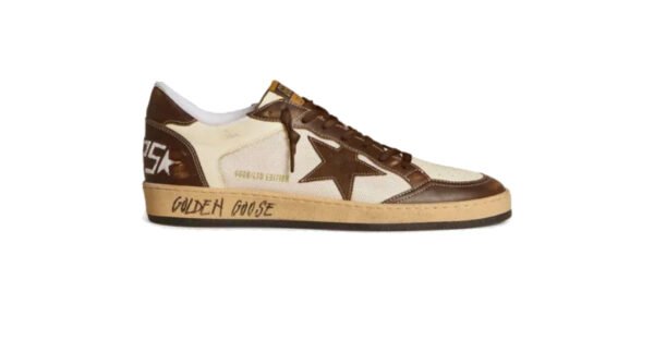 Golden Goose Ball Star White / Brown star leather