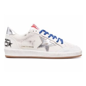 Golden Goose Ball Star White nappa / Silver Star