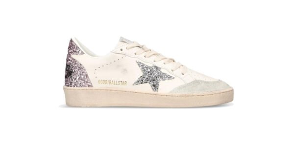 Golden Goose Ballstar glitter Silver star