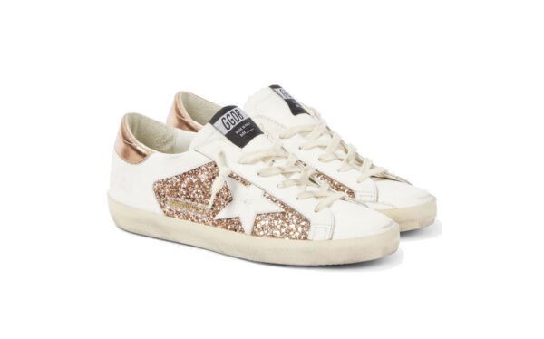 Golden Goose Super Star glitter white star