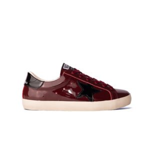 Golden Goose Superstar Burgundy/Black star