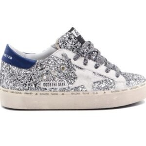 Golden Goose Hi Star Silver glitter