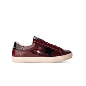 Golden Goose Superstar Burgundy/Black star