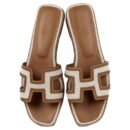 Hermes Oran Brown White