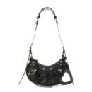 BALENCIAGA - LE CAGOLE XS LEATHER SHOULDER BAG