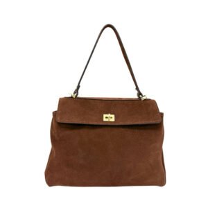 Balenciaga Rodeo wash-leather brown bag
