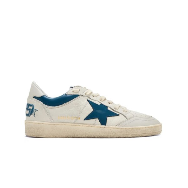 Golden Goose Ball Star LTD in nappa with turquoise leather star and white heel tab