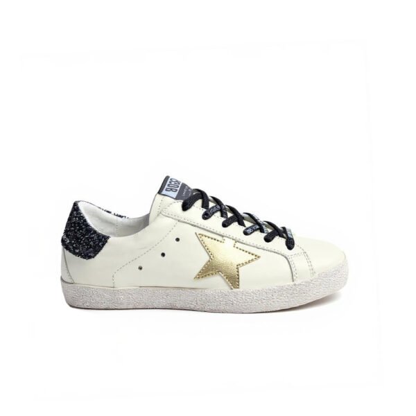 Golden Goose Gold Star / Black Glitter