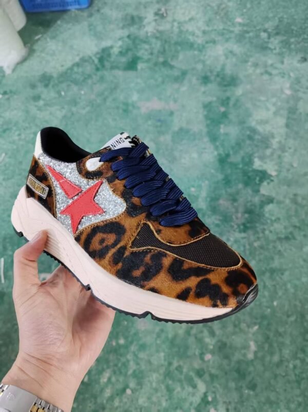 Golden Goose Running Sole Leopard / Red Star - Slika 4