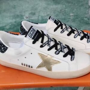 Golden Goose Gold Star / Black Glitter