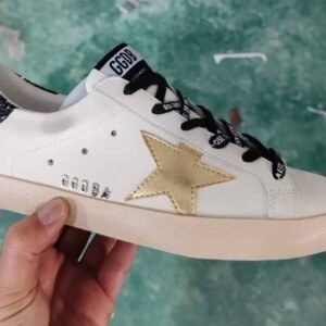 Golden Goose Gold Star / Black Glitter