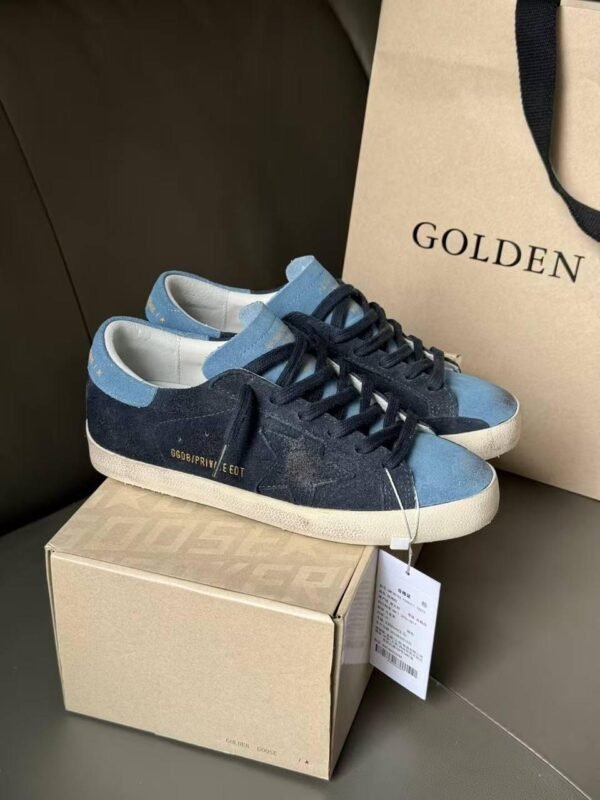 Golden Goose Super Star line Dark blue star / light blue - Slika 5