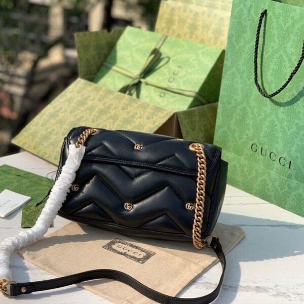 Gucci Marmont shoulder bag black studded