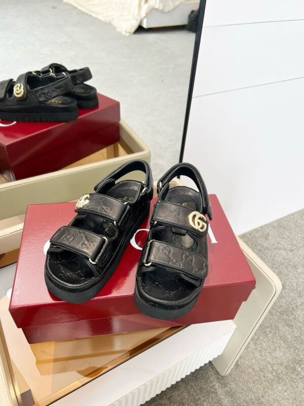Gucci Sandale Marmont GG Black - Slika 7