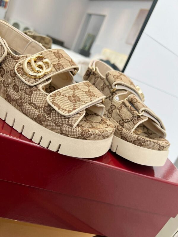 Gucci Sandale Marmont GG Beige - Slika 6