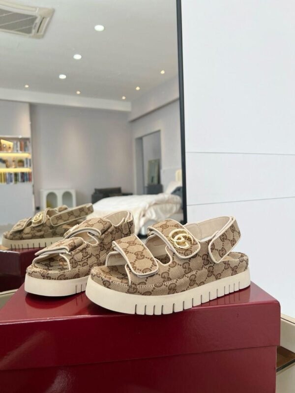 Gucci Sandale Marmont GG Beige - Slika 9