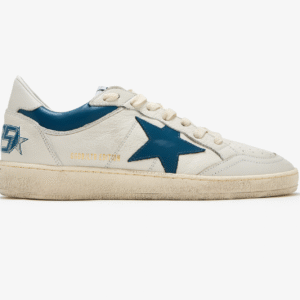 Golden Goose Ball Star LTD in nappa with turquoise leather star and white heel tab