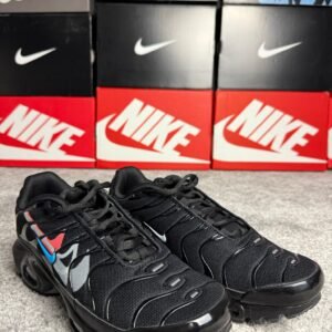 Nike Air Max Plus "Multi Swoosh Black/Bright Crimson"