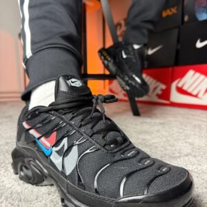 Nike Air Max Plus "Multi Swoosh Black/Bright Crimson"