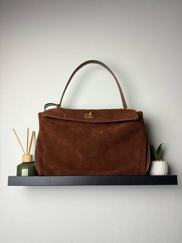 Balenciaga Rodeo wash-leather brown bag - Slika 2