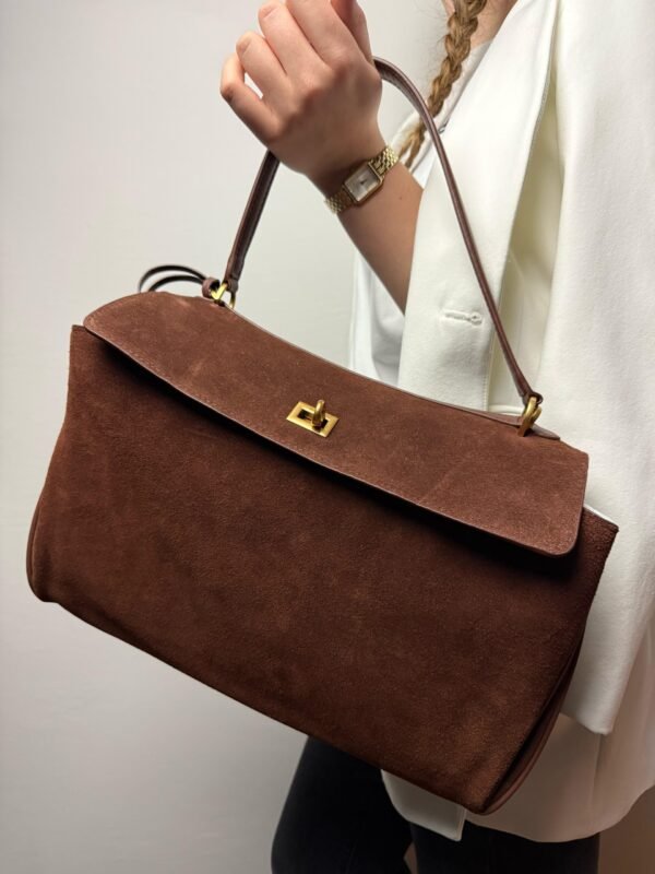 Balenciaga Rodeo wash-leather brown bag - Slika 3