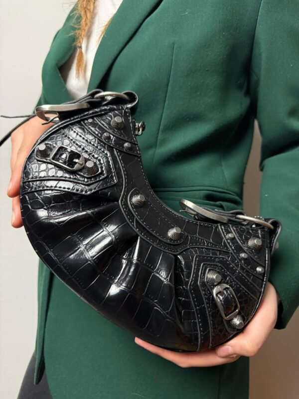 BALENCIAGA - LE CAGOLE XS LEATHER SHOULDER BAG - Slika 4