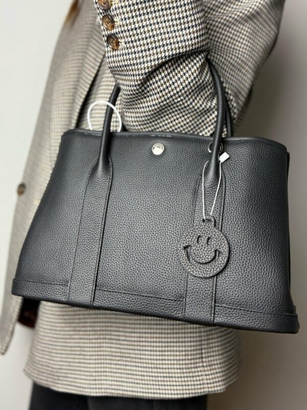 Hermes Black Negonda Garden Party 30 Palladium Hardware - Slika 2