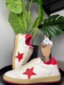 Golden Goose Ball Star White / Red Star