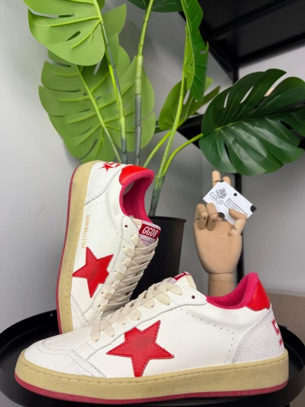 Golden Goose Ball Star White / Red Star - Slika 4