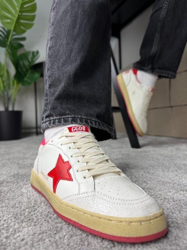 Golden Goose Ball Star White / Red Star - Slika 3
