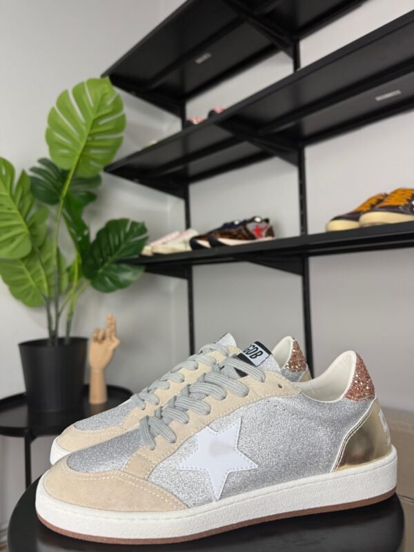 Golden Goose Ball Star White Golden / glitter / White Star - Slika 2
