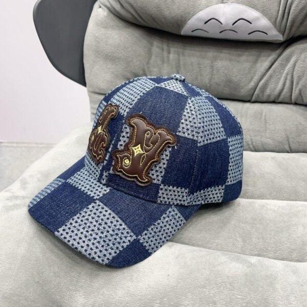 Louis Vuitton denim kapa tamno plava - Slika 2