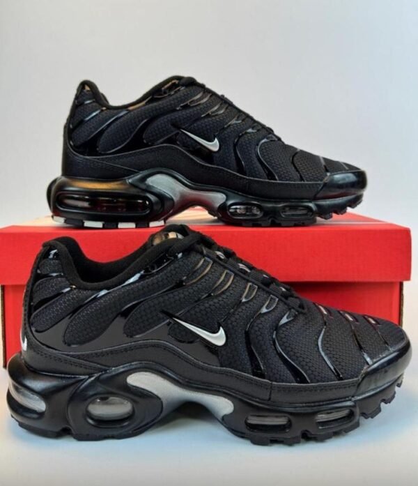 Nike AIR MAX PLUS BLACK TN bijeli nike logo - Slika 6
