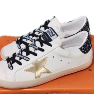 Golden Goose Gold Star / Black Glitter