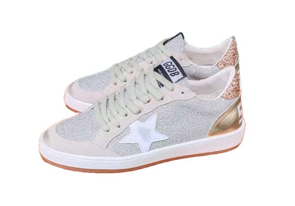 Golden Goose Ball Star White Golden / glitter / White Star - Slika 2