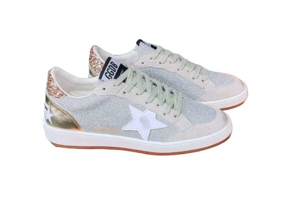 Golden Goose Ball Star White Golden / glitter / White Star