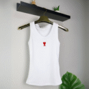 Ami majica bez rukava / White / Red Logo
