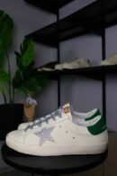 Golden Goose Creamy White/ Green Back/ Swarovski Star