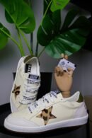 Golden Goose Creamy White / White/ Leopard / Green