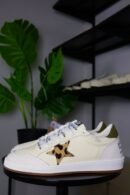 Golden Goose Creamy White / White/ Leopard / Green