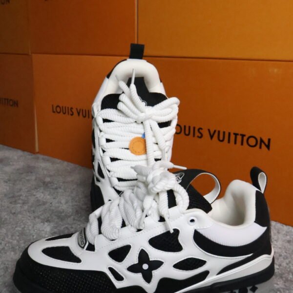 Louis Vuitton Skate Black Cream White