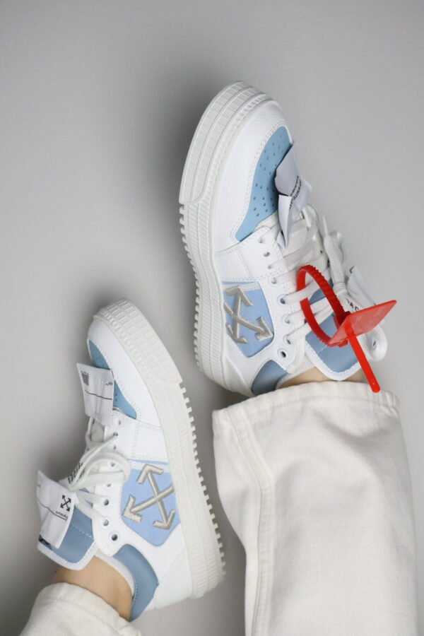 Off-White 3.0 Off Court Sneakers - White/Baby blue - Slika 4