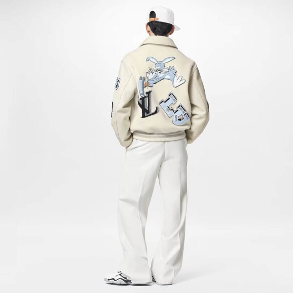 Louis Vuitton muška jakna Beige Cream w/patches - Slika 5