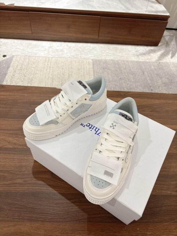Off-White 3.0 Off Court Sneakers - White/Baby blue - Slika 4