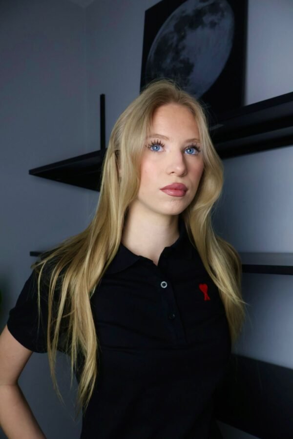 Ami majica / Black / Red Logo - Slika 3