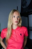 Ami majice / Pink / Black Logo
