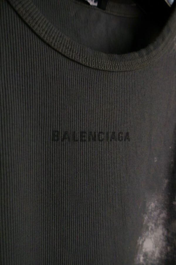 Balenciaga majica bez rukava / Gray / White Spots - Slika 4