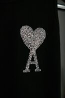 Ami majica bez rukava / Black / Silver Glittery Logo