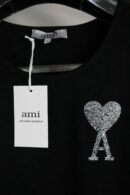 Ami majica bez rukava / Black / Silver Glittery Logo